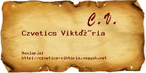 Czvetics Viktória névjegykártya